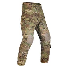 VOTAGOO G3 Combat Pants with Knee Pads Tactical Military Trousers Hunting Multicam Pants for Men Rip-Stop Airsoft Gear (Color: CP, size: 30)